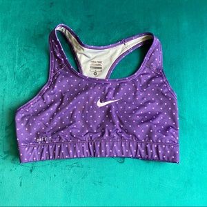Polka dot Nike bra
